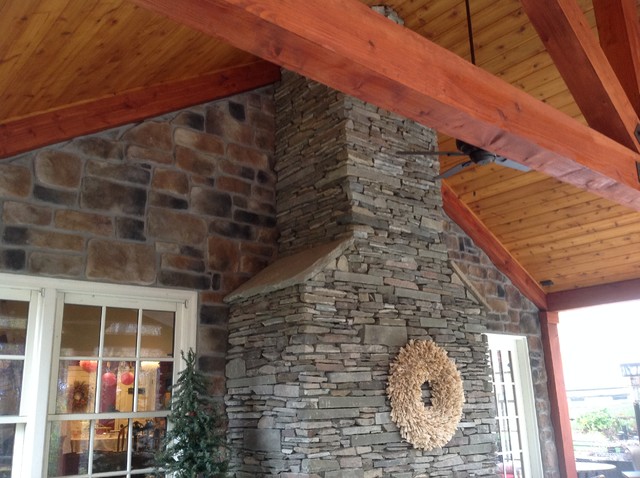 Stunning Stonework american-craftsman-patio