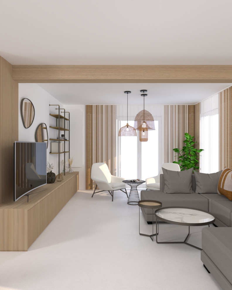 Aménagement complet d'un pavillon à Corbeil Modern Living Room Other by LADD by Nadège