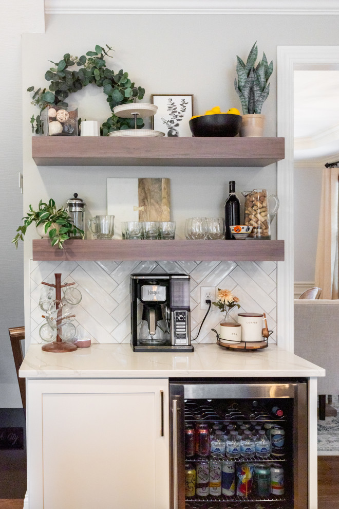 New Albany Ohio Kitchen Refacing Remodeling Project 4 Transitional Home Bar