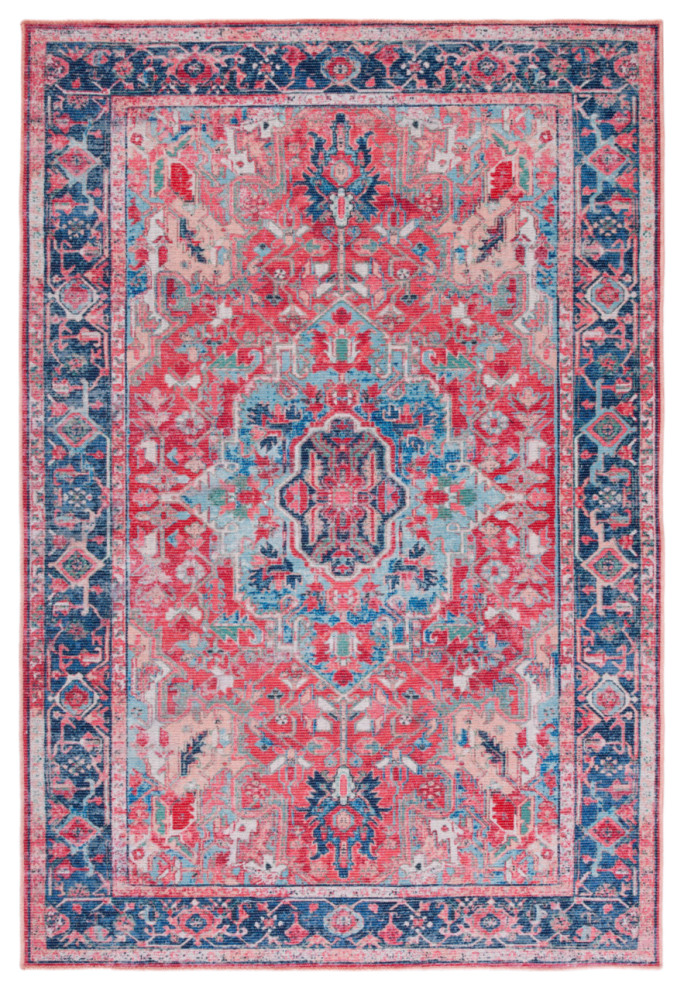 Safavieh Serapi Collection Sep518m Navy / Red Rug Mediterranean