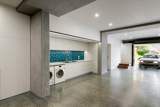 Boulevard House contemporain-garage