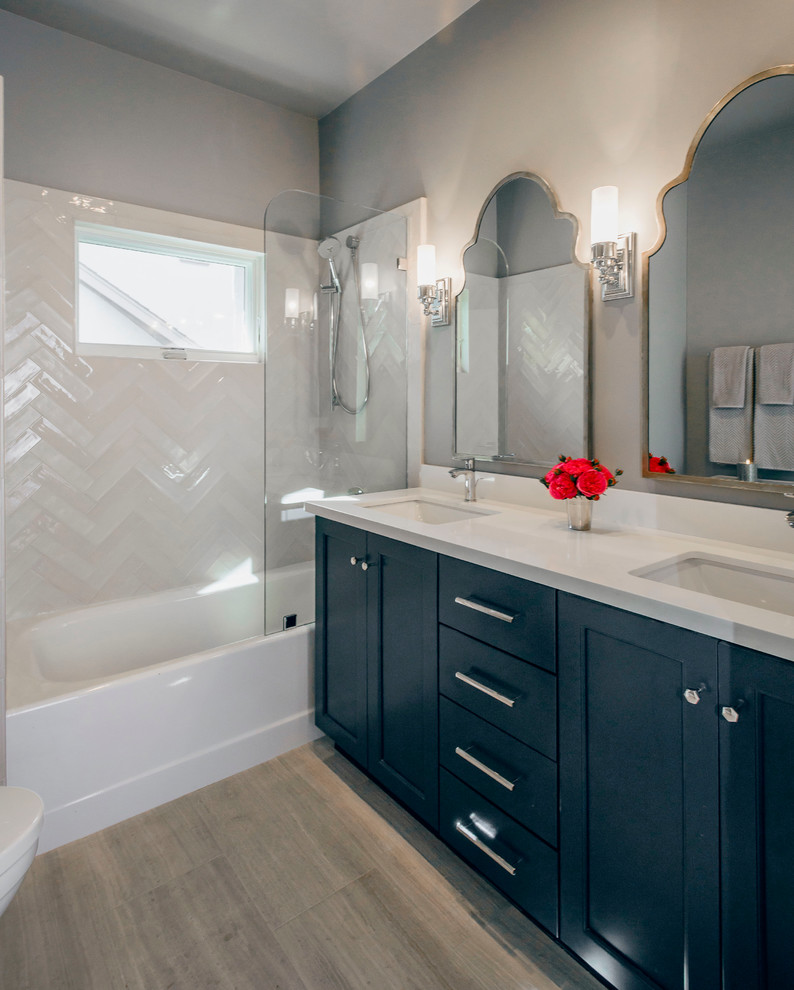 Burlingame Bungalow Transitional Bathroom San Francisco by KB
