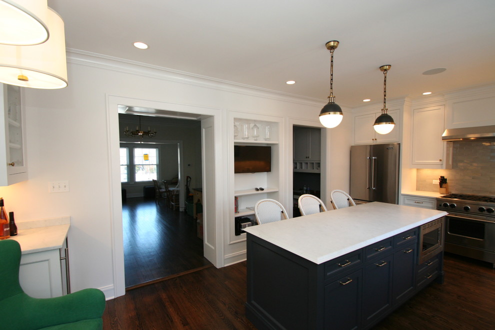 Transitional kitchen photo in Chicago