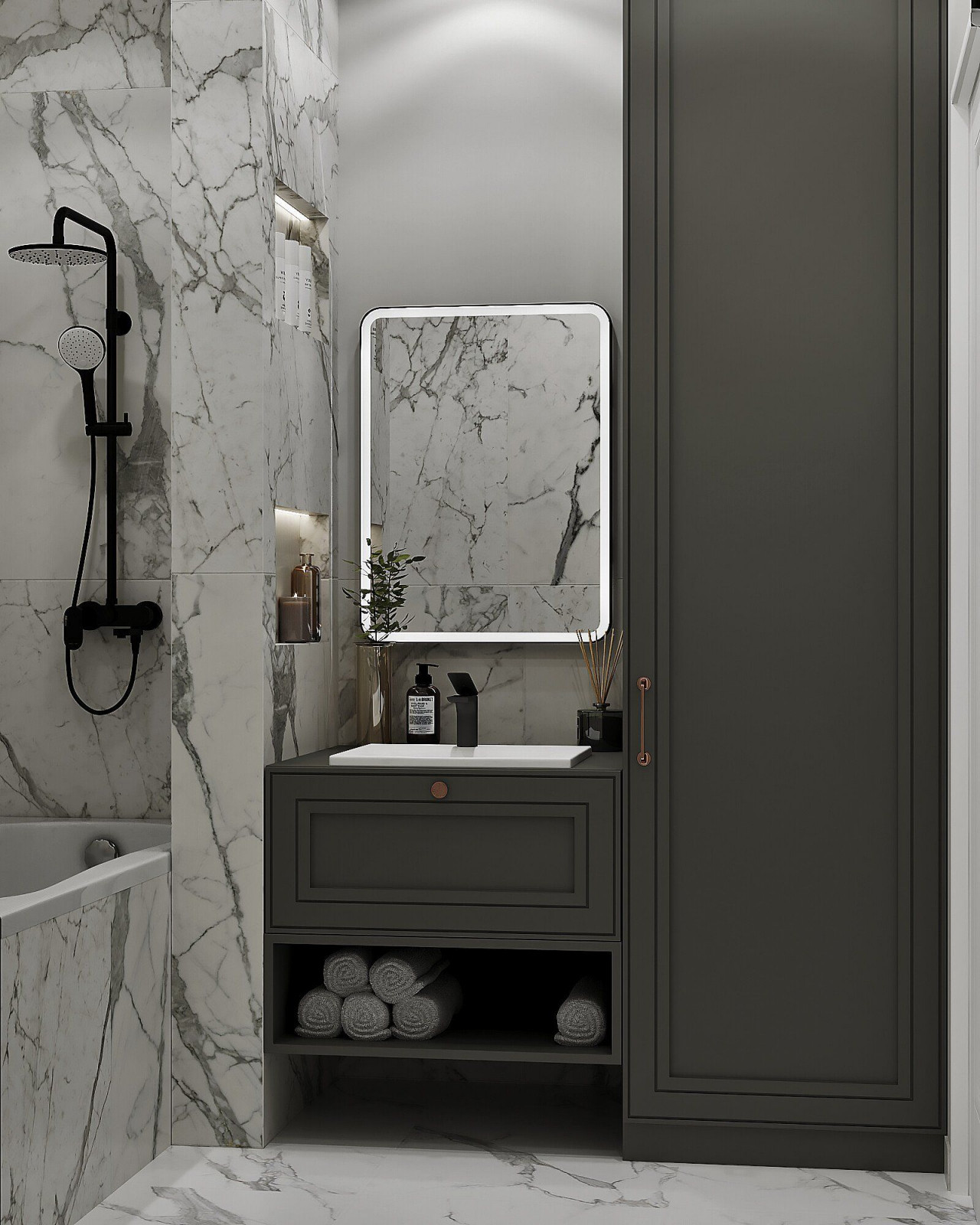 Санузел с ванной