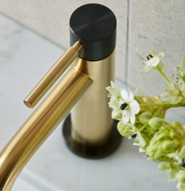 Knurled X Fusion by VADO Contemporary Bathroom Other by VADO