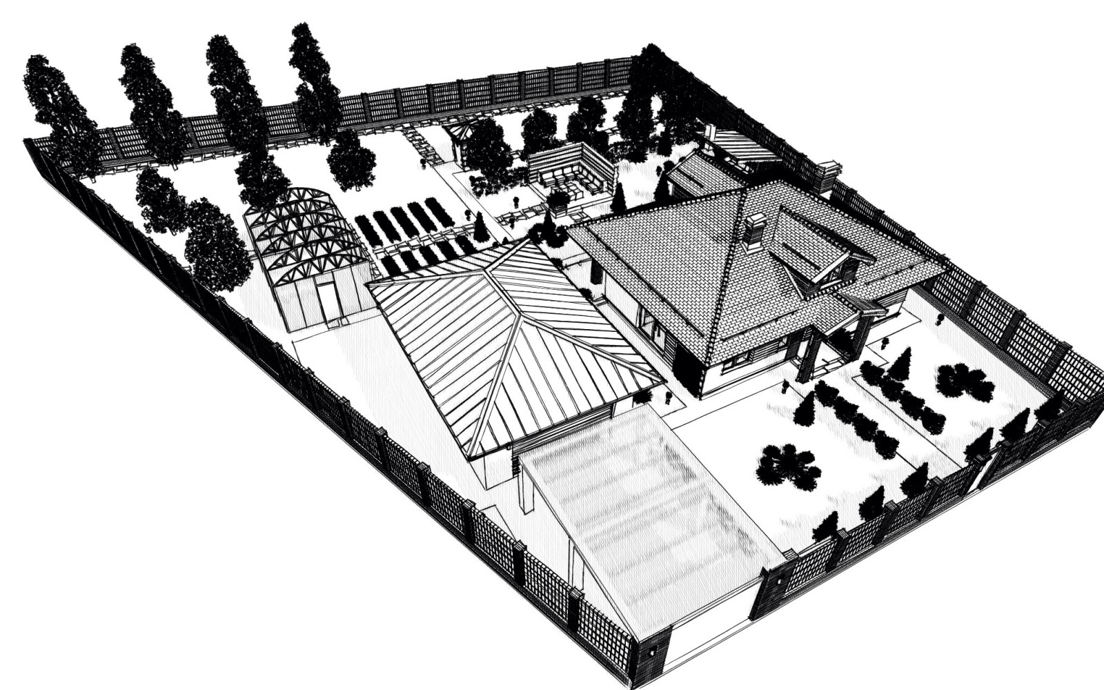 Эскизный проект благоустройства участка 1