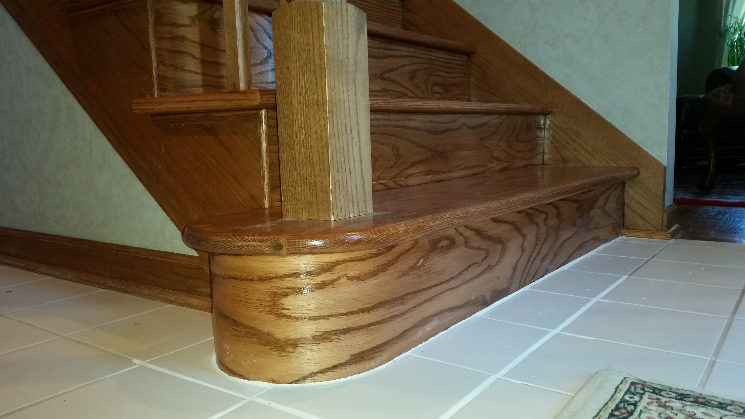 Rebuilt staircase