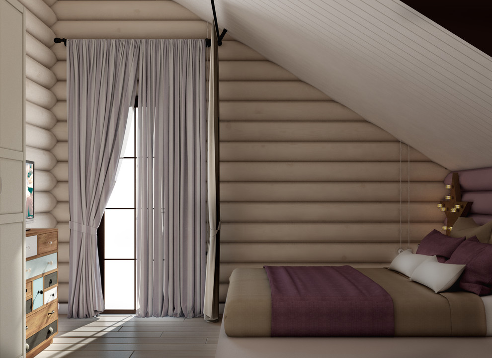 Сруб в современно-классическом стиле