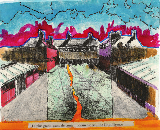 L'INDIFFERENCE contemporain-tableau-d-art