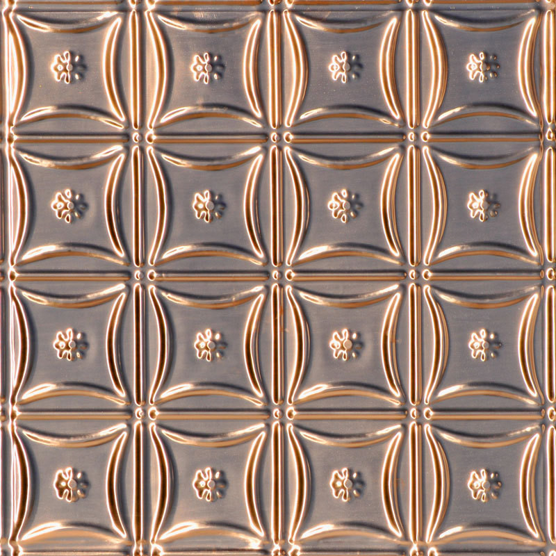 Delicate Daisies  - Copper Ceiling Tile - #0607