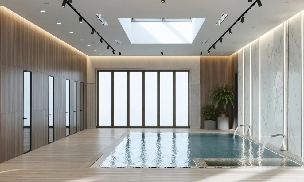 Бассейн в частном доме. Истринский район.