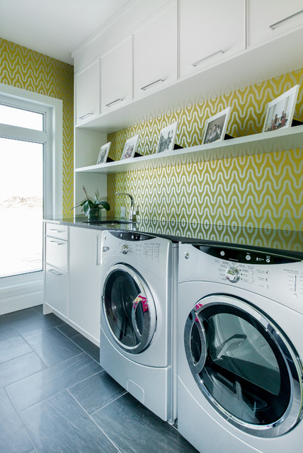 Laundry contemporary-tvaettstuga