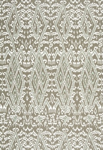 Maya Ikat Print Fabric, Greige