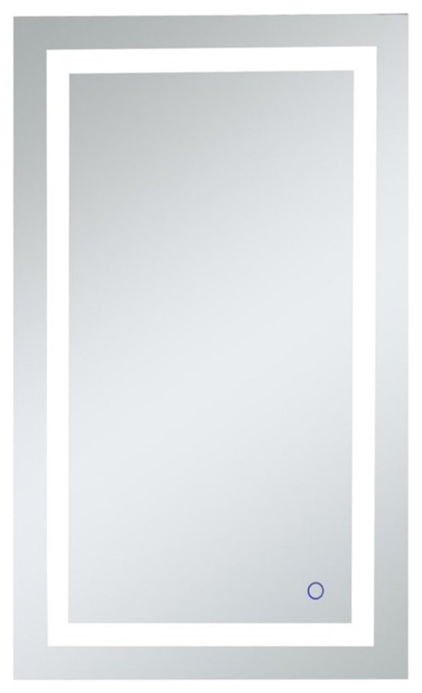 Pemberly Row 40" x 24" Hardwired LED Bathroom Mirror with Touch Sensor