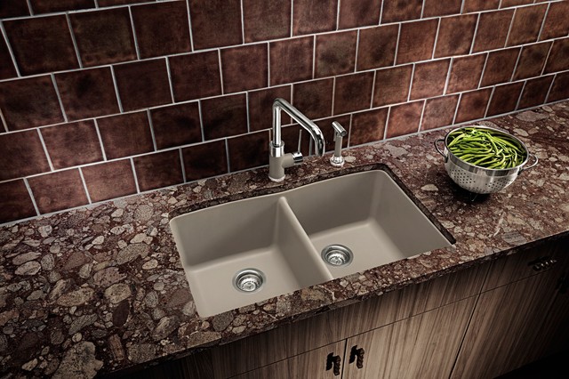 Blanco Silgranit Kitchen Sinks clasico-cocina