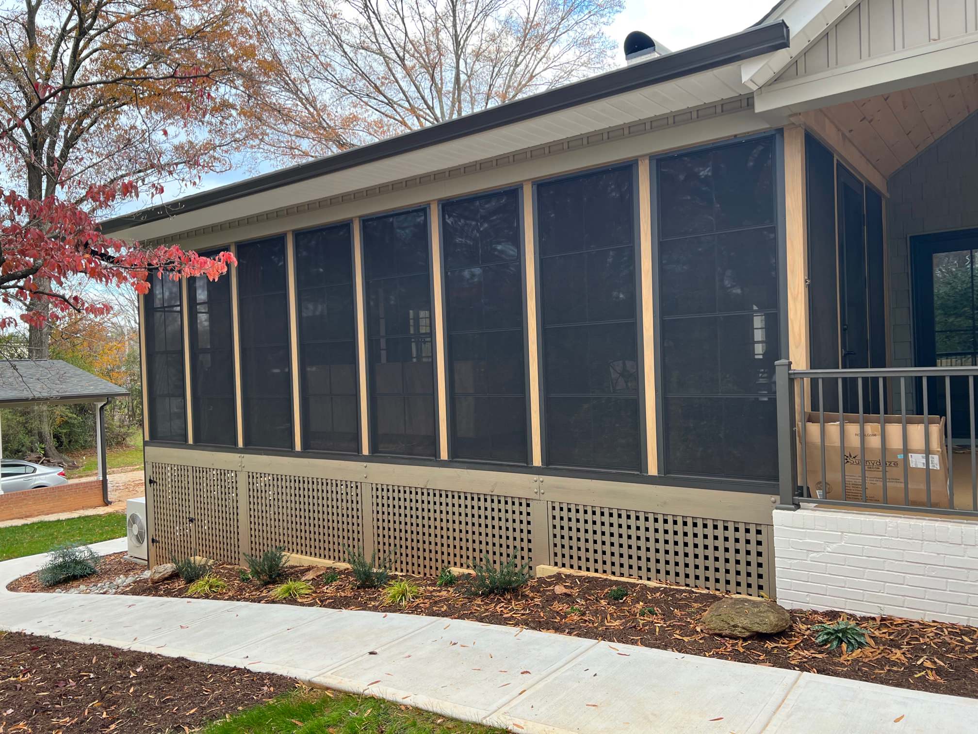 Sunroom and garage addition