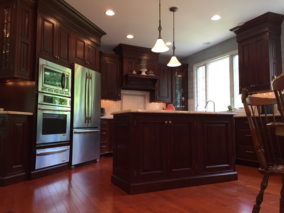CUSTOM KITCHEN CABINETRY in a Rich Dark Cherry