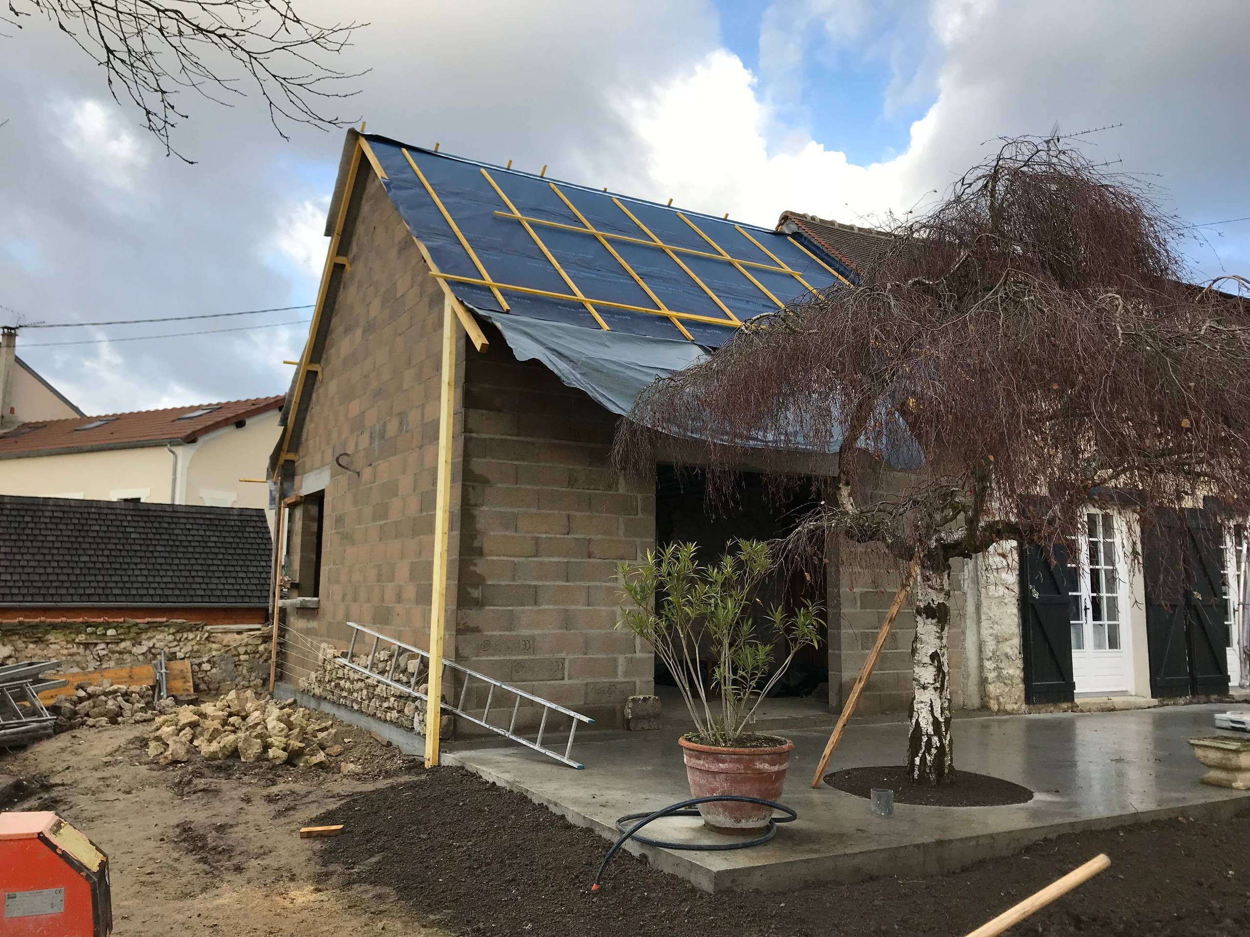 Extension d'une maison individuelle