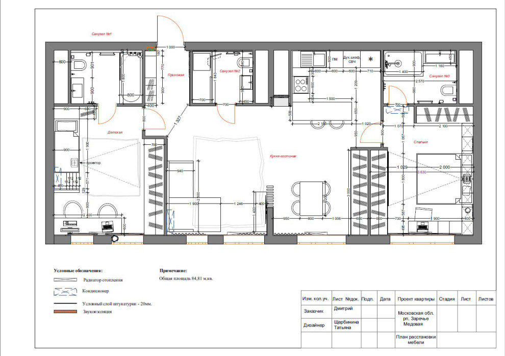 raumplus в интерьере квартиры ЖК Сколково