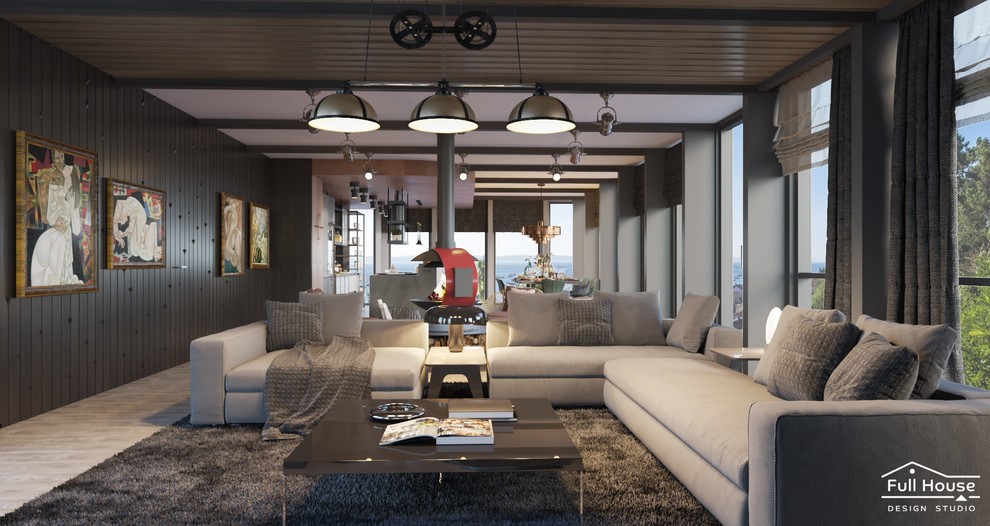 Лофт с панорамным остеклением