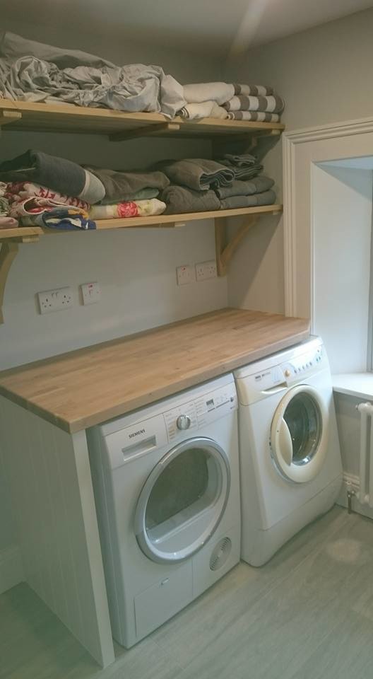 This is an example of a traditional laundry room in Dublin.