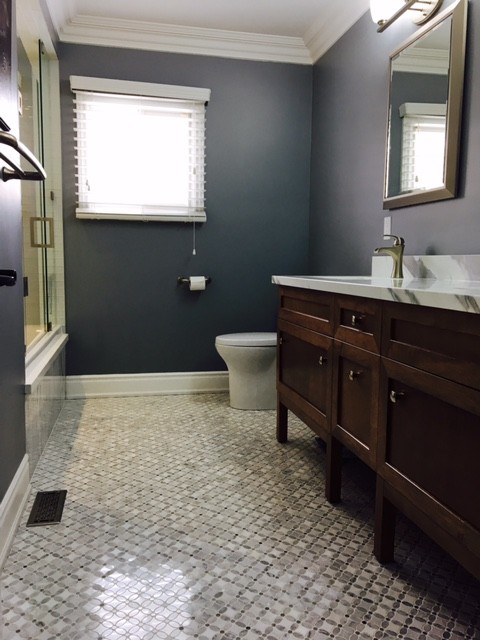 Home design - mid-sized transitional home design idea in Toronto
