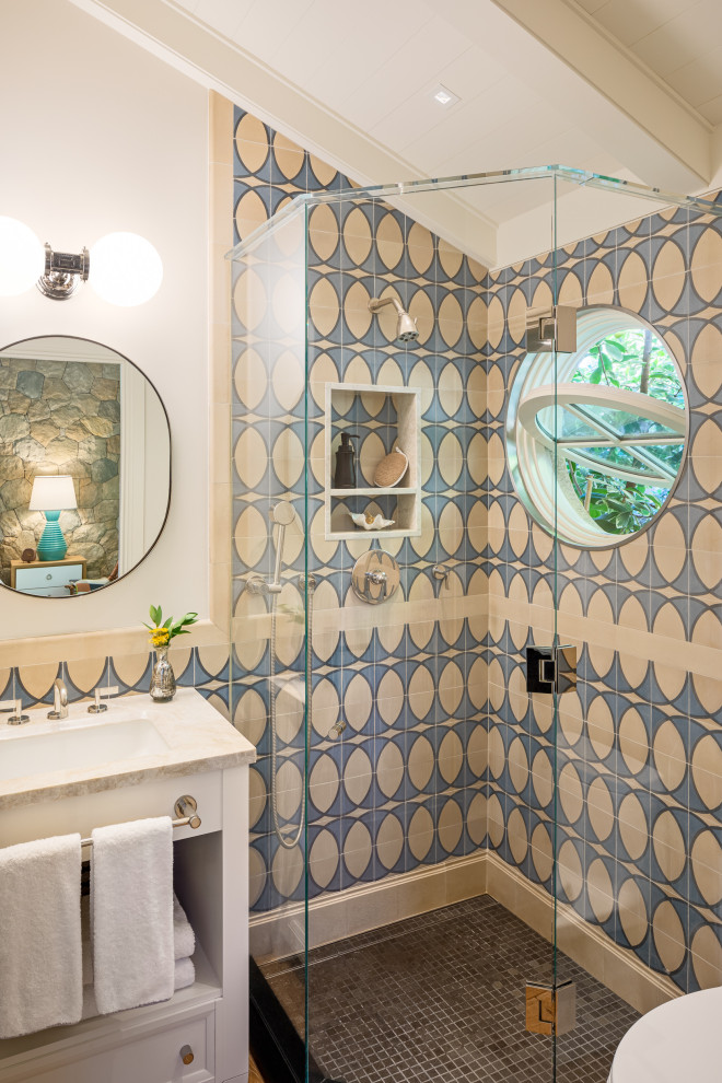 This is an example of a beach style bathroom in Santa Barbara.