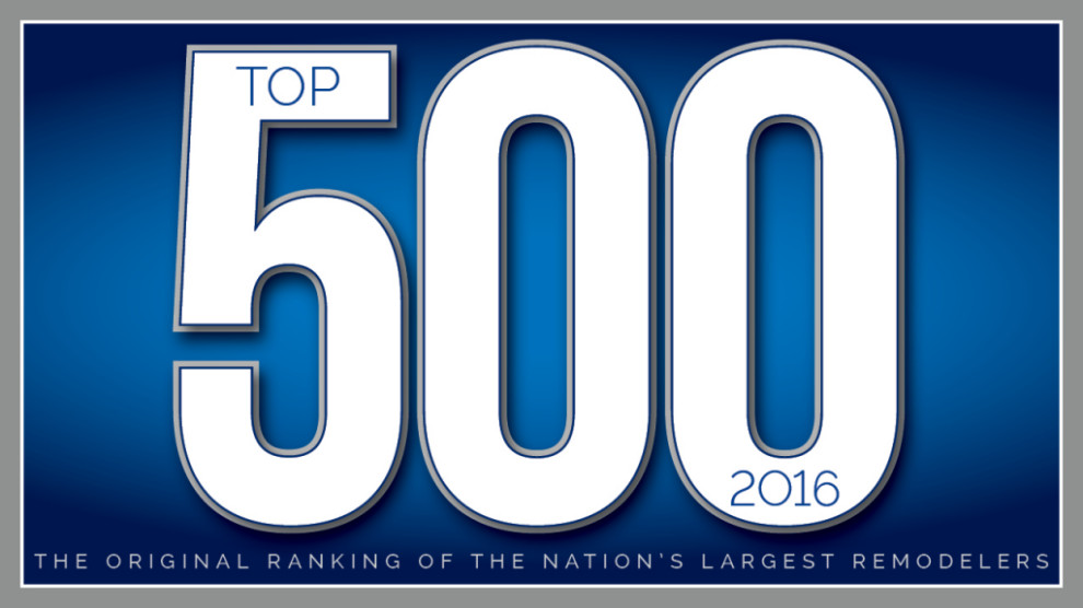 Qualified Remodeler magazine Top 500 2016