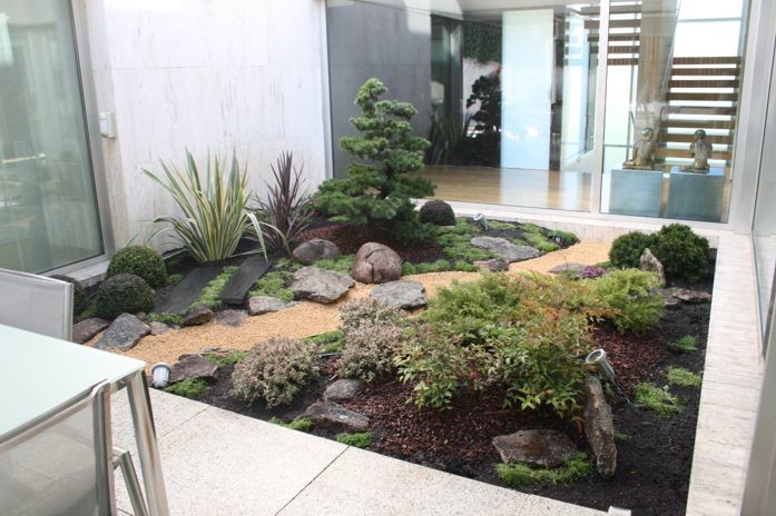 Jardin japones con Niwaki - Asian - Landscape - Madrid - by Jardines