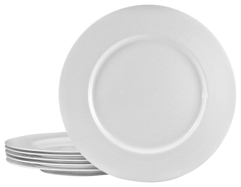 6Piece Melamine Dinner Plate Set Contemporary Dinner Plates by