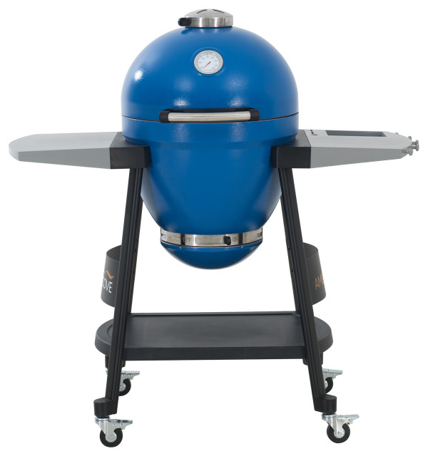 AmberCove 20 Inch BBQ Portable Charcoal Grill with Smoker, Removable