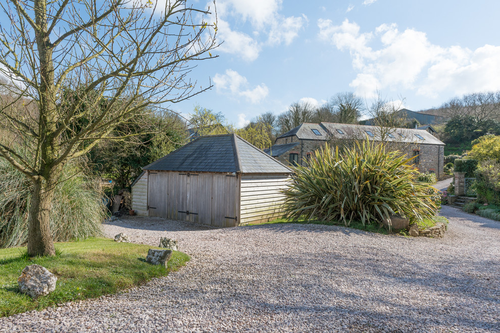 Large country detached two-car garage in Devon.