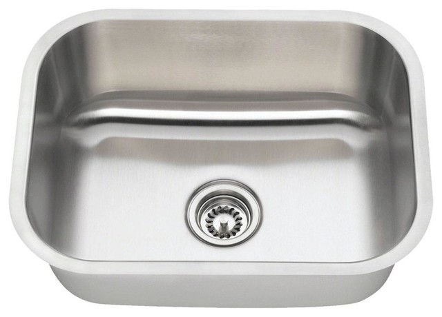 2318 Single Bowl Stainless Steel Kitchen Sink, 18-Gauge, Sink Only