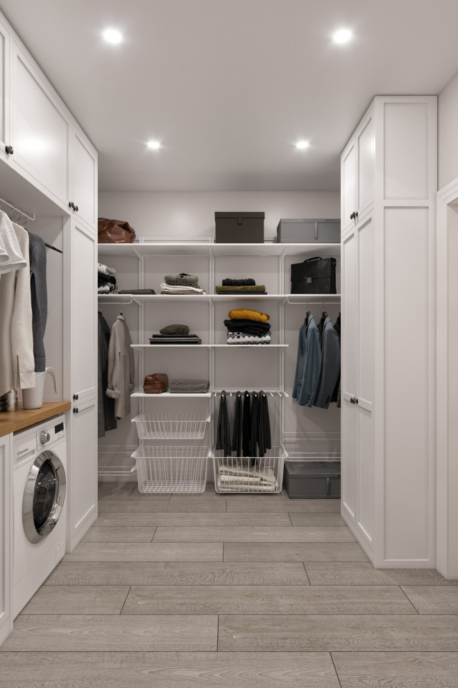 Дизайн квартиры в современном стиле. Цветные акценты и библиотека в 90 м. кв.