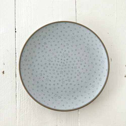 Etched Dinner Plate - Sapphire/Stitch