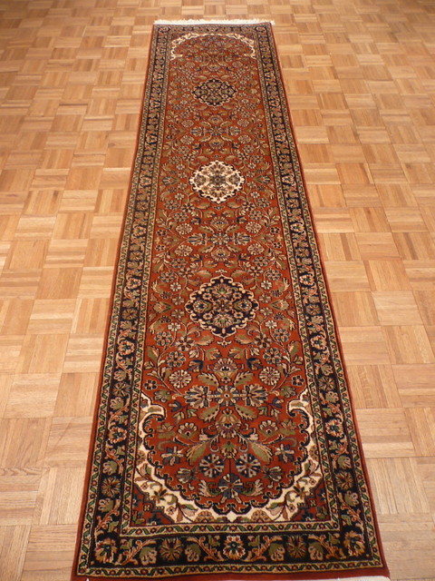 2'7x10'5 Kashan Runner Rug - Traditional - Hall And Stair Runners - by