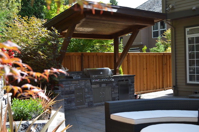 outdoor kitchen - traditional - patio - portland -all oregon