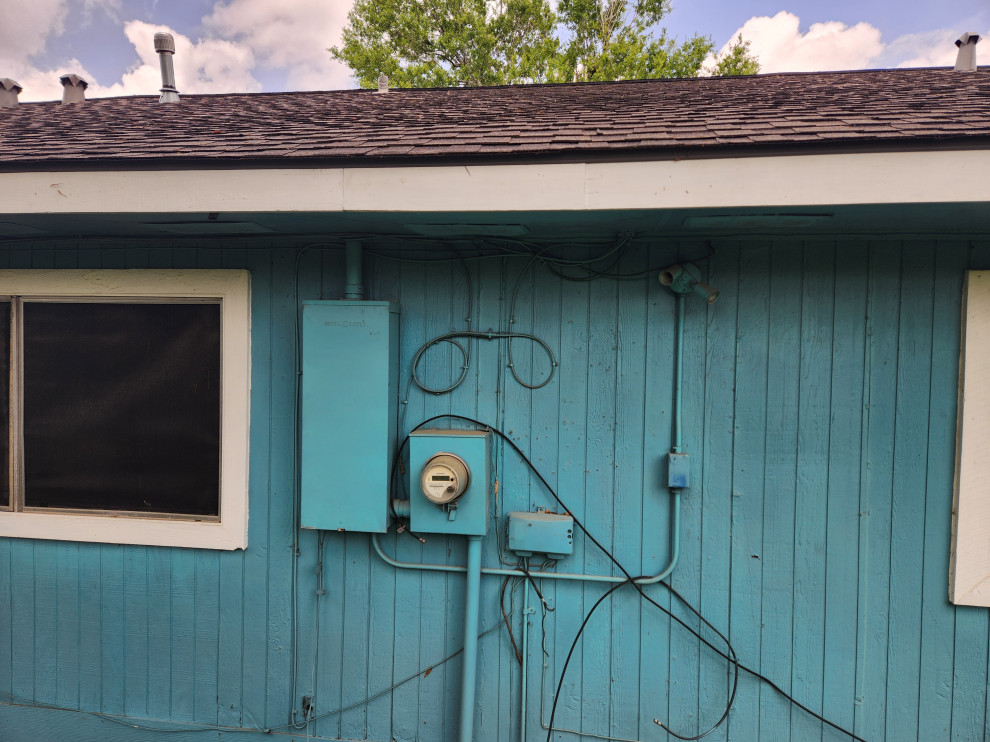 Before siding clean up