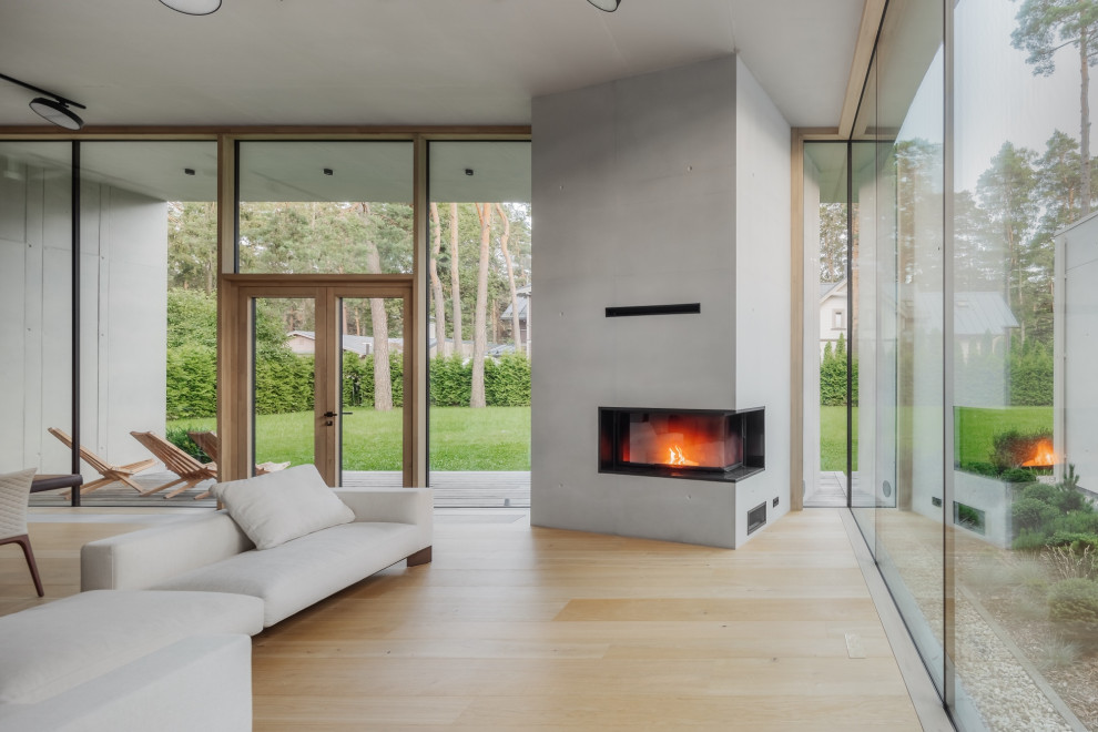 Гостиная с камином