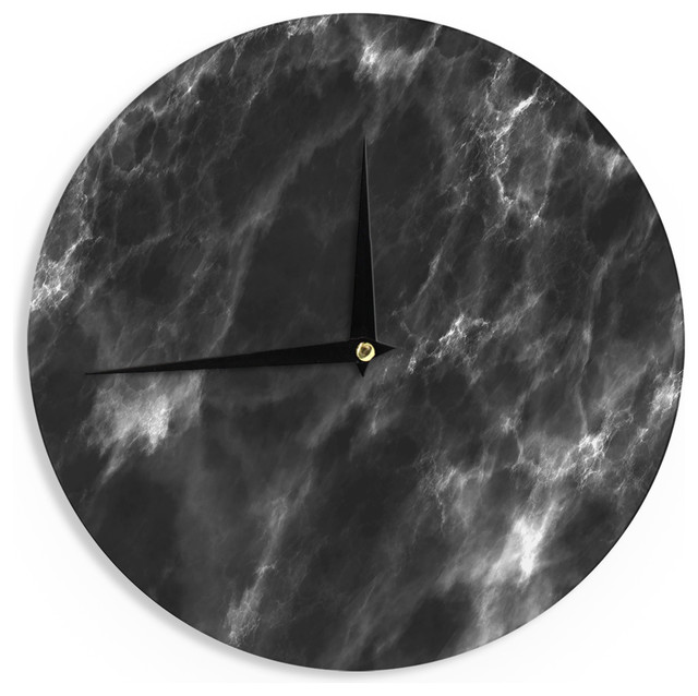 Chelsea Victoria Marble No 2 Black Modern Wall Clock Chelsea Victoria Black Marble Modern White Wall Clock