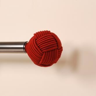 Antique Red Silk | 38mm Curtain Pole Finial