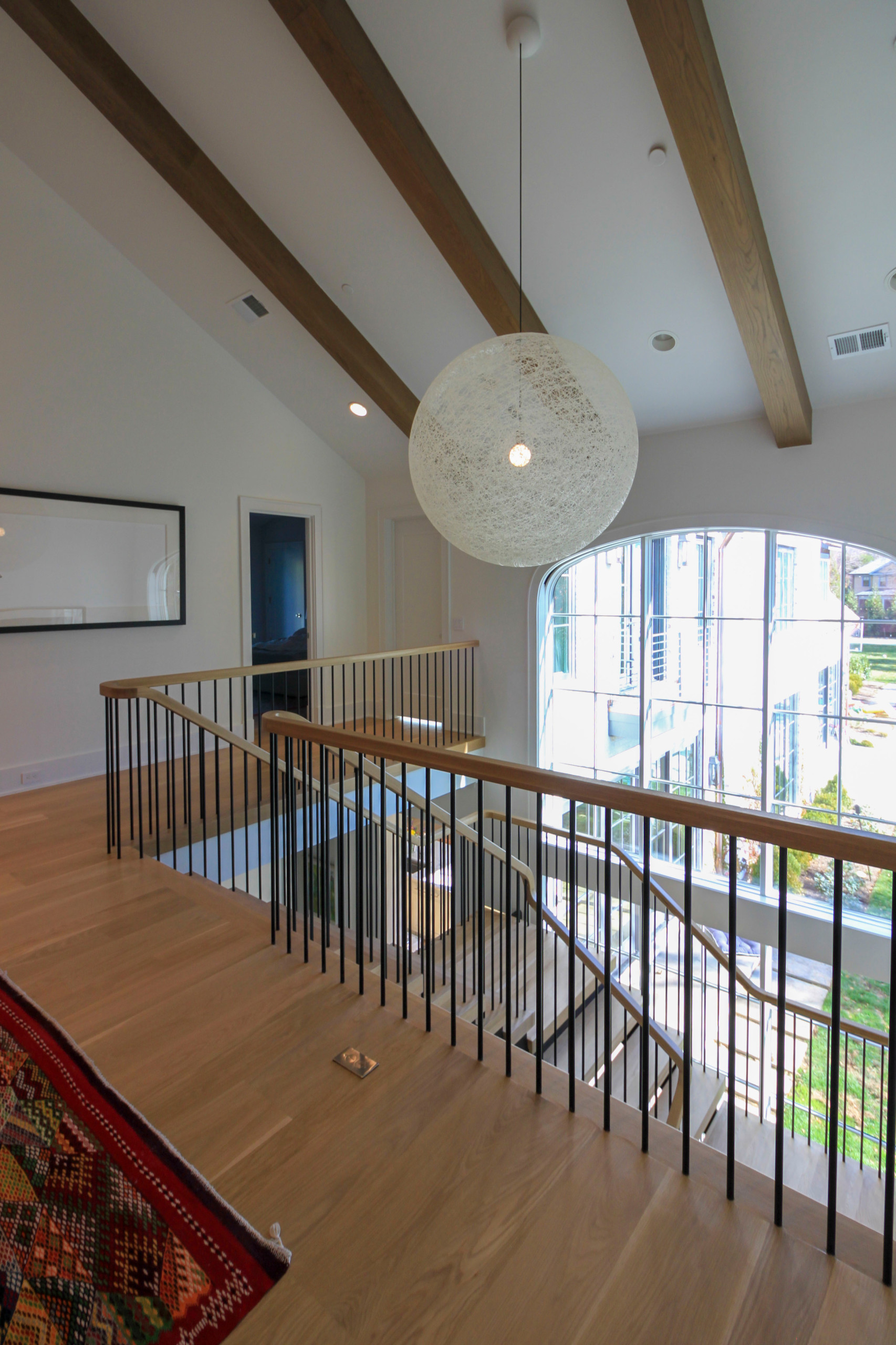 96_Dramatic cantilevered no-riser staircase, Bethesda, MD 20814