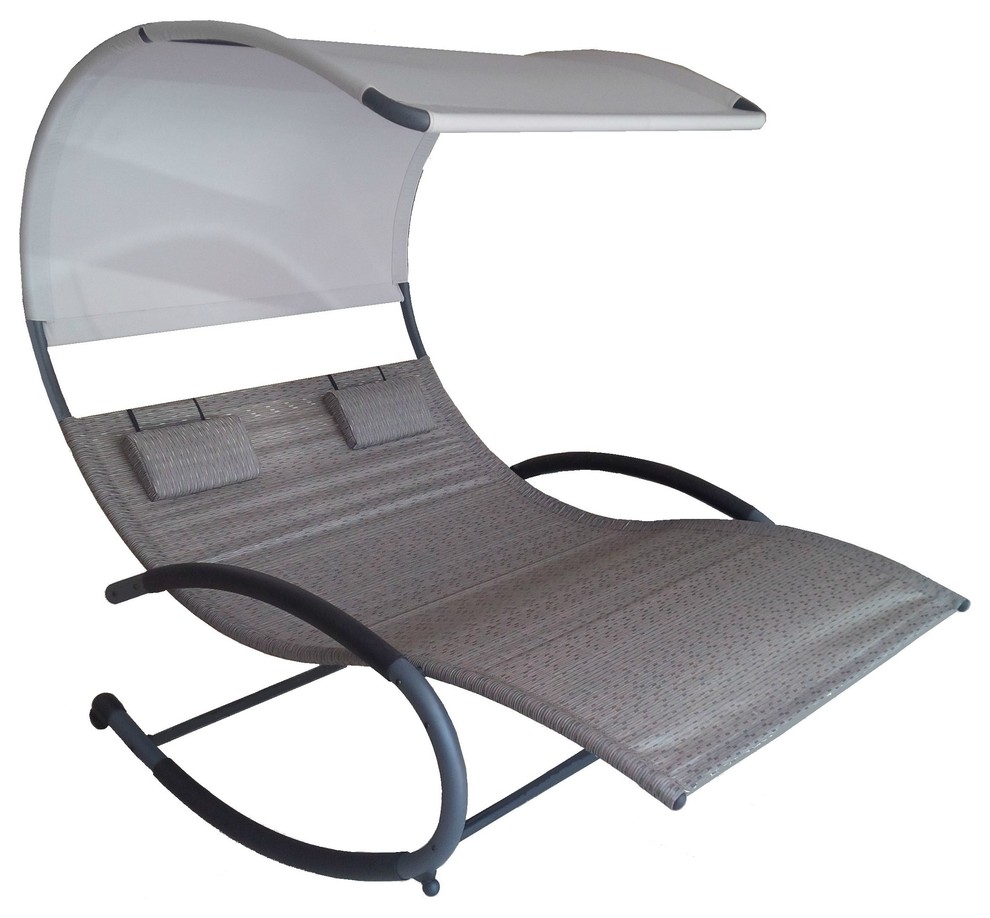 Double Chaise Rocker - Contemporary - Outdoor Rocking Chairs - by ...