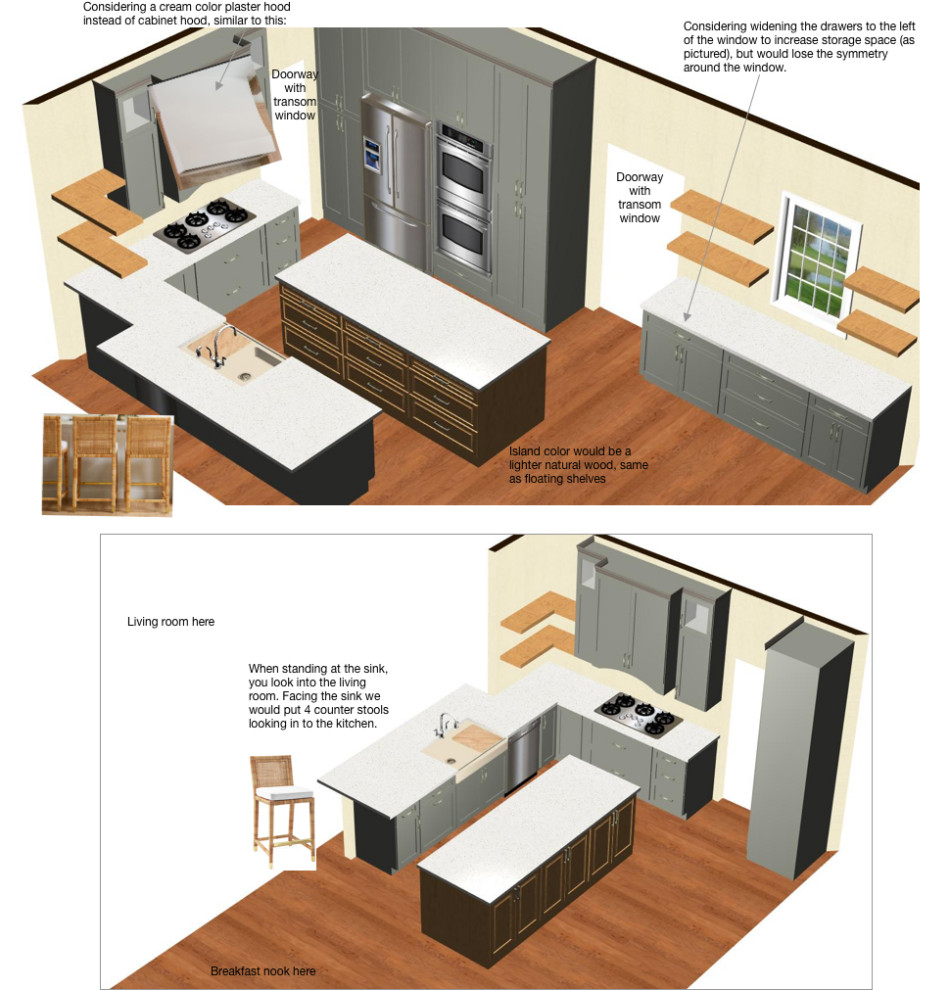 Seeking feedback on kitchen reno design | Houzz Forum