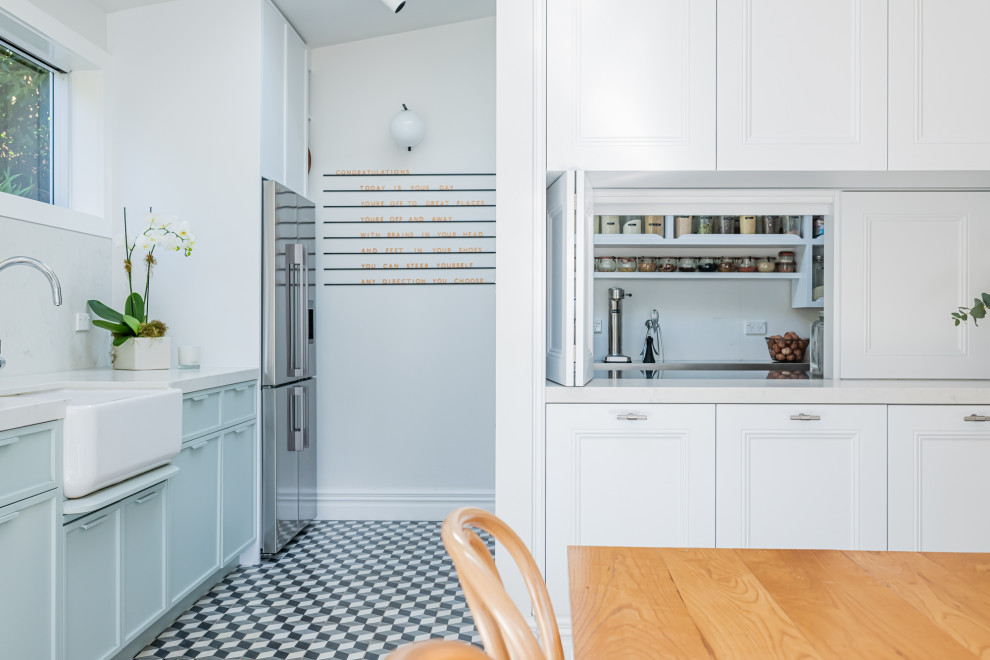 Design ideas for a contemporary kitchen in Wellington.