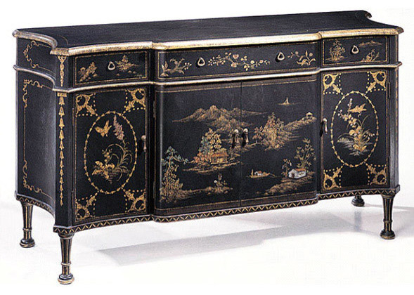 Painted Chinoiserie Credenza Asian Buffets And Sideboards By Painted Chinoiserie Credenza