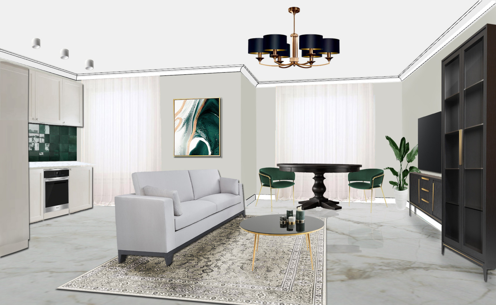 кухня-гостиная