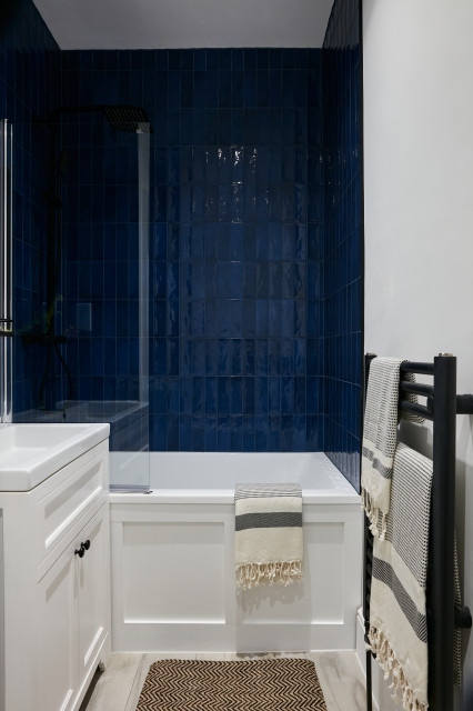 Ensuite trendy-badevaerelse