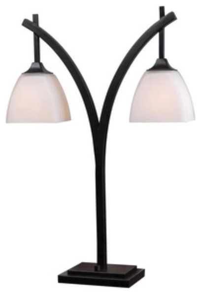 Kenroy 32294GFBR Structure - Two Light Rectangle Table Lamp