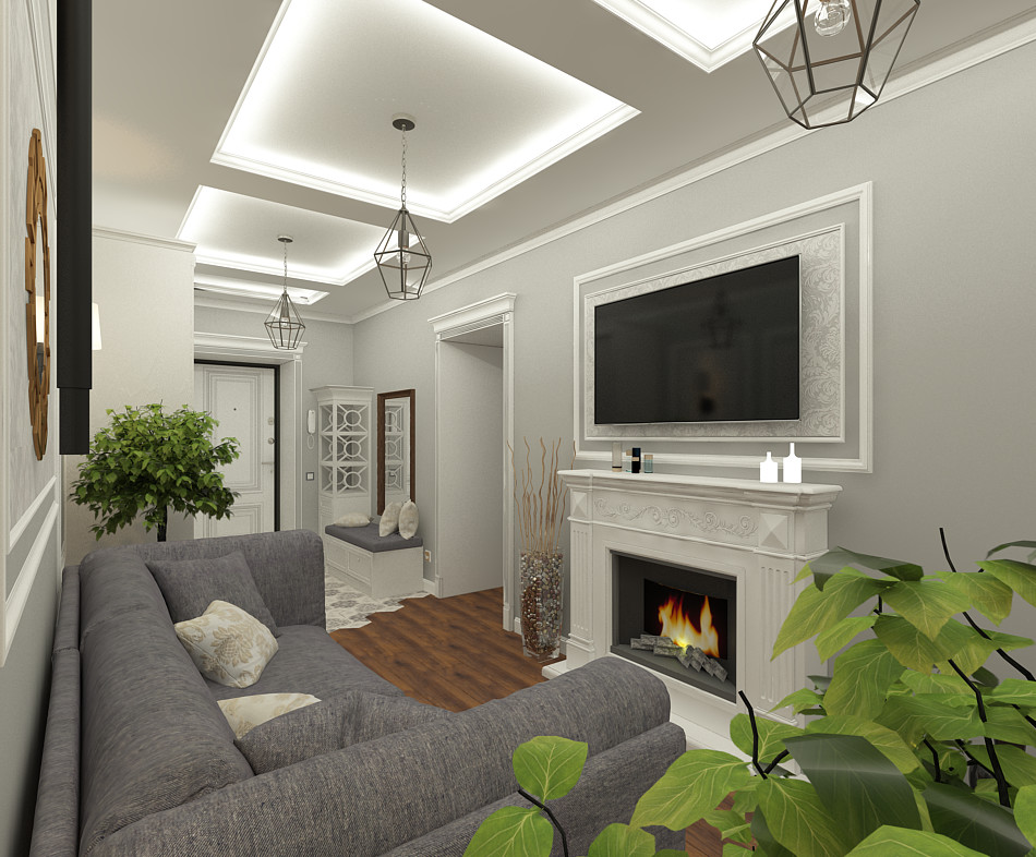 Дизайн проект прихожей  Барнаул Приречная 2а